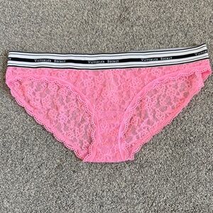 Victoria’s Secret Wide Band Logo Bikini Lace Panties